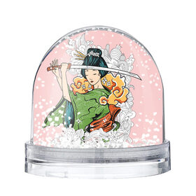 Снежный шар с принтом Geisha 22 в Кировске, Пластик | Изображение внутри шара печатается на глянцевой фотобумаге с двух сторон | 