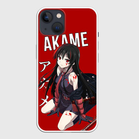 Чехол для iPhone 13 с принтом Убийца Акаме на красном фоне в Кировске,  |  | akame | akame ga kill | anime | ga | japan | kill | акаме | акамэ | анимация | аниме | мультсериал | мультфильм | сериал | япония