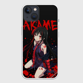 Чехол для iPhone 13 с принтом Убийца Акаме на черно красно фоне в Кировске,  |  | akame | akame ga kill | anime | ga | japan | kill | акаме | акамэ | анимация | аниме | мультсериал | мультфильм | сериал | япония