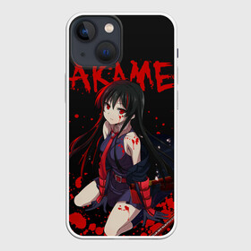 Чехол для iPhone 13 mini с принтом Убийца Акаме на черно красно фоне в Кировске,  |  | akame | akame ga kill | anime | ga | japan | kill | акаме | акамэ | анимация | аниме | мультсериал | мультфильм | сериал | япония