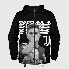 Мужская ветровка 3D с принтом Paulo Dybala в Кировске, 100% полиэстер | подол и капюшон оформлены резинкой с фиксаторами, два кармана без застежек по бокам, один потайной карман на груди | дибала | знаменитости | пауло дибала | футболист | ювентус