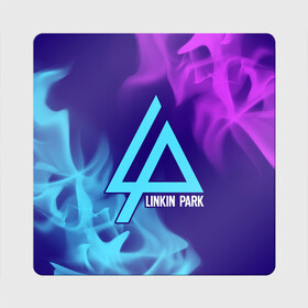 Магнит виниловый Квадрат с принтом LINKIN PARK / ЛИНКИН ПАРК в Кировске, полимерный материал с магнитным слоем | размер 9*9 см, закругленные углы | linkin | linkinpark | logo | lp | music | park | rock | линкин | линкинпарк | лого | логотип | логотипы | лп | музыка | парк | рок | символ