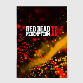 Постер с принтом RED DEAD REDEMPTION 2 в Кировске, 100% бумага
 | бумага, плотность 150 мг. Матовая, но за счет высокого коэффициента гладкости имеет небольшой блеск и дает на свету блики, но в отличии от глянцевой бумаги не покрыта лаком | dead | game | games | logo | rdr | rdr2 | red | red dead redemption 2 | redemption | дед | игра | игры | лого | логотип | логотипы | рдр | рдр2 | ред | редемпшен | редемпшн | символ | символы