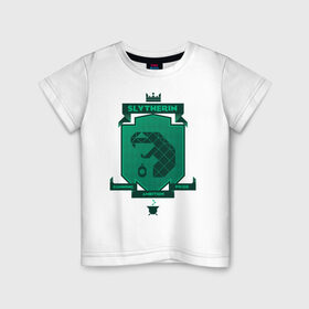 Детская футболка хлопок с принтом Slytherin в Кировске, 100% хлопок | круглый вырез горловины, полуприлегающий силуэт, длина до линии бедер | harry potter | slytherin | vdzabma | гарри поттер | слизерин