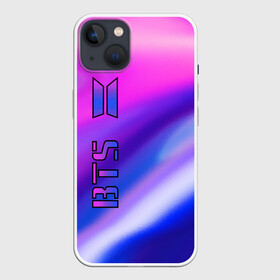 Чехол для iPhone 13 с принтом BTS Gradient в Кировске,  |  | boys | bts | music | pop | rm | бабочка | бойбенд | бтс | волны | гламур | градиент | группа | девочкам | девушкам | корея | красочный | крылья | лого | мальчики | молодежные | музыка | музыкальные | неоновый | парни