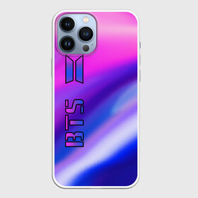 Чехол для iPhone 13 Pro Max с принтом BTS Gradient в Кировске,  |  | boys | bts | music | pop | rm | бабочка | бойбенд | бтс | волны | гламур | градиент | группа | девочкам | девушкам | корея | красочный | крылья | лого | мальчики | молодежные | музыка | музыкальные | неоновый | парни