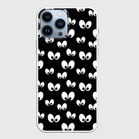 Чехол для iPhone 13 Pro Max с принтом Глазки в темноте в Кировске,  |  | baby | cartoon | cute | halloween | kawaii | lol | аниме | анимешный | бабочки | взгляд | глаза | детям | дисней | кавайный | летучие мыши | малыш | милый | мистика | мультяшный | ночные | ночь | няшный | паттерн | привидение