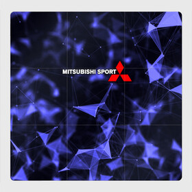 Магнитный плакат 3Х3 с принтом MITSUBISHI в Кировске, Полимерный материал с магнитным слоем | 9 деталей размером 9*9 см | Тематика изображения на принте: mitsubishi | авто | автомобиль | лого | логотип | митсубиси | митсубиши | текстура