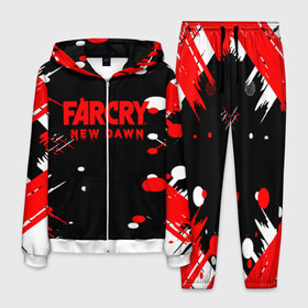Мужской костюм 3D с принтом Far Cry в Кировске, 100% полиэстер | Манжеты и пояс оформлены тканевой резинкой, двухслойный капюшон со шнурком для регулировки, карманы спереди | 1080p | evolution | far | far cry | far cry 1 | far cry 2019 | far cry 3 | far cry 4 | far cry 5 | far cry 6 | far cry new dawn | far cry primal | gameplay | pc | ubisoft | ваас | прохождение