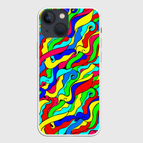 Чехол для iPhone 13 mini с принтом Красочные узоры абстракционизм в Кировске,  |  | abstract | art | neon | pattern | аниме | анимешные | арт | брызги | ван гог | волны | восточный | змеи | искусство | картина | кислотный | краска | краски | море | мысли | неоновые | радуга | радужные | разноцветные