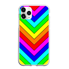 Чехол для iPhone 11 Pro матовый с принтом Rainbow Stripes в Кировске, Силикон |  | Тематика изображения на принте: geometry | gradient | neon | геометрические | градиент | детям | кислота | кислотный | конус | красочный | линии | неоновые | пирамида | полоска | полосы | радуга | радужный | разноцветные | сочный | треугольники