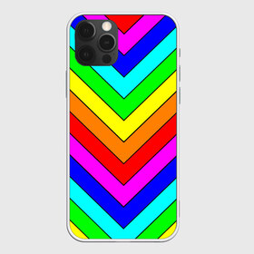 Чехол для iPhone 12 Pro Max с принтом Rainbow Stripes в Кировске, Силикон |  | Тематика изображения на принте: geometry | gradient | neon | геометрические | градиент | детям | кислота | кислотный | конус | красочный | линии | неоновые | пирамида | полоска | полосы | радуга | радужный | разноцветные | сочный | треугольники