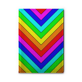 Обложка для автодокументов с принтом Rainbow Stripes в Кировске, натуральная кожа |  размер 19,9*13 см; внутри 4 больших “конверта” для документов и один маленький отдел — туда идеально встанут права | geometry | gradient | neon | геометрические | градиент | детям | кислота | кислотный | конус | красочный | линии | неоновые | пирамида | полоска | полосы | радуга | радужный | разноцветные | сочный | треугольники