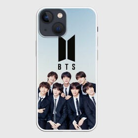 Чехол для iPhone 13 mini с принтом BTS в Кировске,  |  | bt21 | bts | hoseok | jhope | jimin | jin | jungkook | namjoon | rm | taehyung | v | бантан | бт21 | бтс | ви | джей хоуп | джин | космос | намджун | небо | облака | рм | тэхен | фиолетовый | хосок | черная | черный | чимин | чонгук | ш