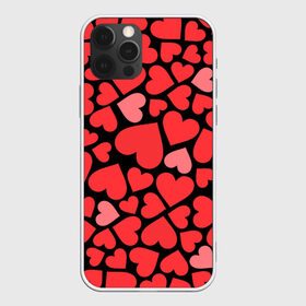 Чехол для iPhone 12 Pro Max с принтом Сердца в Кировске, Силикон |  | Тематика изображения на принте: i love you | love | любовь | сердечки | сердца | чувства | я тебя люблю