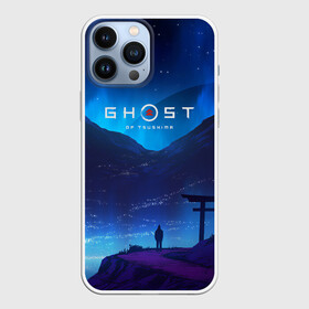 Чехол для iPhone 13 Pro Max с принтом Ghost of Tsushima в Кировске,  |  | Тематика изображения на принте: ghost of tsushima | горы | игра | природа | рисунок | япония