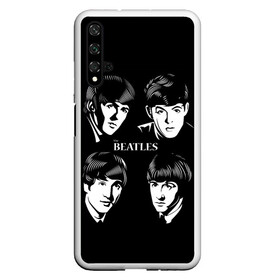 Чехол для Honor 20 с принтом THE BEATLES в Кировске, Силикон | Область печати: задняя сторона чехла, без боковых панелей | англия | гитара | коллектив | легенды | музыка