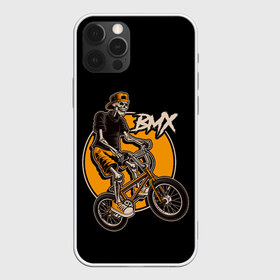 Чехол для iPhone 12 Pro Max с принтом BMX в Кировске, Силикон |  | bicycle | bmx | skull | sport | x games | велик | велосипед | велоспорт | скелет | череп | экстремальный спорт