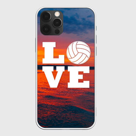 Чехол для iPhone 12 Pro Max с принтом LOVE Volleyball в Кировске, Силикон |  | beach | i love | live | love | voleybal | volleyball | волебол | волейбол | волейболист | волейболистка | воллейбол | пляжный | я люблю