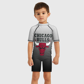 Детский купальный костюм 3D с принтом JORDAN   CHICAGO BULLS в Кировске, Полиэстер 85%, Спандекс 15% | застежка на молнии на спине | basketball | jordan | michael | michael jordan | баскетбол | джордан | майкл | стиль