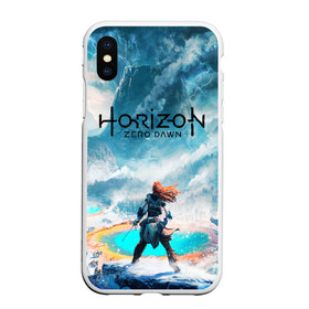 Чехол для iPhone XS Max матовый с принтом Horizon Zero Dawn в Кировске, Силикон | Область печати: задняя сторона чехла, без боковых панелей | aloy | antasy girl | art | artwork | digital art | fantasy | horizon | horizon: zero dawn | landscape | tallneck | warrior fantasy | weapon | zero dawn