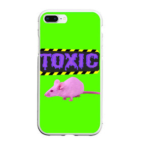 Чехол для iPhone 7Plus/8 Plus матовый с принтом Toxic в Кировске, Силикон | Область печати: задняя сторона чехла, без боковых панелей | animals | rat | toxic | животные | крыса | токсик