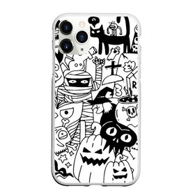 Чехол для iPhone 11 Pro Max матовый с принтом Halloween в Кировске, Силикон |  | fanfs | halloween | jaw | mummy | pumpkin | skull | tomb | клыки | могила | мумия | пасть | тыква | хэллоуин | череп