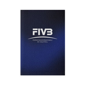Обложка для паспорта матовая кожа с принтом FIVB Volleyball в Кировске, натуральная матовая кожа | размер 19,3 х 13,7 см; прозрачные пластиковые крепления | fivb | voleybal | volleyball | волебол | волейбол | волейбола | волейболист | волейболистка | воллейбол | международная | федерация | фивб