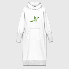 Платье удлиненное хлопок с принтом reflex листья в Кировске,  |  | relax | зелень | листья
