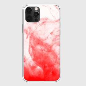 Чехол для iPhone 12 Pro Max с принтом RED SMOKE в Кировске, Силикон |  | дым | клякса | краски | красный туман | текстура