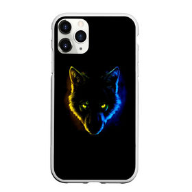 Чехол для iPhone 11 Pro Max матовый с принтом Гипноз в Кировске, Силикон |  | ears | eyes | hypnosis | muzzle | neon | night | view | wolf | взгляд | волк | гипноз | глаза | неон | ночь | уши