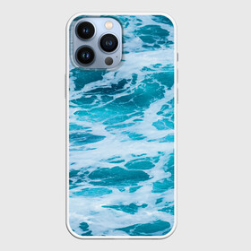 Чехол для iPhone 13 Pro Max с принтом Вода волны пена море в Кировске,  |  | вода | волны | море | морская пена | океан | отдых | пена | пучина