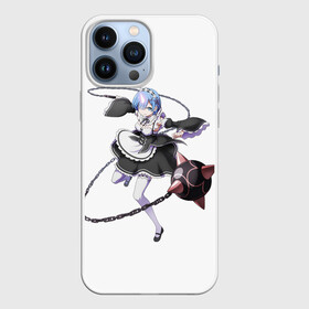 Чехол для iPhone 13 Pro Max с принтом Re:Zero в Кировске,  |  | anime | glitch | japan | ram | re | rem | rezero | senpai | subaru | waifu | zero | анимация | аниме | вайфу | глитч | глич | мультсериал | мультфильм | семпай | сенпай | сериал | япония