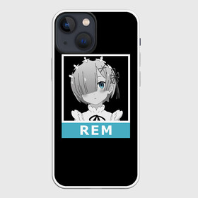 Чехол для iPhone 13 mini с принтом Рем в Кировске,  |  | emilia | ram | re | rem | rezero | subaru | zero | альтернативном | аниме | горничная | жизнь | кавай | мило | мире | нацуки | нуля | пак | рам | рем | субару | тан | эмилия