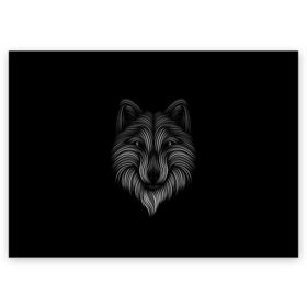 Поздравительная открытка с принтом wolf в Кировске, 100% бумага | плотность бумаги 280 г/м2, матовая, на обратной стороне линовка и место для марки
 | wolf | арт | волк | волки | волчара | животные | картинка | рисунок