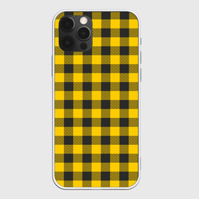 Чехол для iPhone 12 Pro Max с принтом Желтая клетка в Кировске, Силикон |  | cage | cage pattern | checkered ornament | ornament | pattern | print cage | tartan | желтая клетка | клетка | клетка узор | клетчатый орнамент | орнамент | принт клетка | тартан | узор | шотландка | шотландская клетка