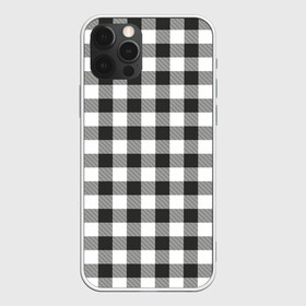 Чехол для iPhone 12 Pro Max с принтом Черно-белая клетка в Кировске, Силикон |  | cage | cage pattern | checkered ornament | ornament | pattern | print cage | tartan | клетка | клетка узор | клетчатый орнамент | орнамент | принт клетка | тартан | узор | черно белая клетка | шотландка | шотландская клетка