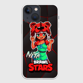 Чехол для iPhone 13 mini с принтом Nita Brawl Stars в Кировске,  |  | anime | brawl | brawl stars | brawlstars | brawl_stars | jessie | nita | аниме | бравл | бравлстарс | девочка | девочка в шкуре медведя | девушка | манга | медведь | нета | нита