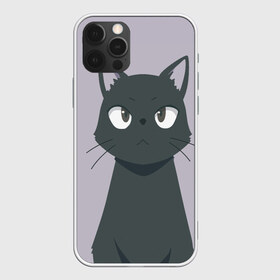 Чехол для iPhone 12 Pro Max с принтом Чёрный кот в Кировске, Силикон |  | Тематика изображения на принте: аниме | аниме кот | арт | кёрный котёнок | кот | котёнок | кошка | рисунок | чёрная кошка | черный кот | черный котенок