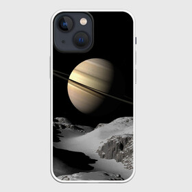 Чехол для iPhone 13 mini с принтом Saturn в Кировске,  |  | cosmos | saturn | space | космос | пространство | сатурн