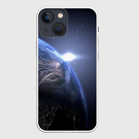 Чехол для iPhone 13 mini с принтом Earth в Кировске,  |  | cosmos | earth | planet | space | star | sun | звезда | земля | космос | планета | солнце