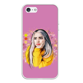 Чехол для iPhone 5/5S матовый с принтом Билли Айлиш / Billie Eilish в Кировске, Силикон | Область печати: задняя сторона чехла, без боковых панелей | Тематика изображения на принте: billie | billie eilish | eilish | айлиш | билли | билли айлиш