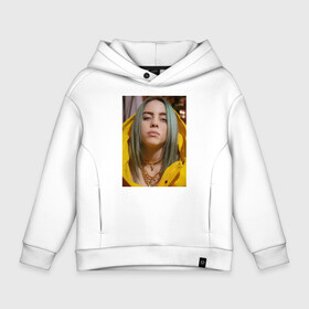 Детское худи Oversize хлопок с принтом Билли Айлиш   Billie Eilish в Кировске, френч-терри — 70% хлопок, 30% полиэстер. Мягкий теплый начес внутри —100% хлопок | боковые карманы, эластичные манжеты и нижняя кромка, капюшон на магнитной кнопке | Тематика изображения на принте: billie | billie eilish | eilish | айлиш | билли | билли айлиш