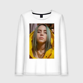 Женский лонгслив хлопок с принтом Билли Айлиш / Billie Eilish в Кировске, 100% хлопок |  | billie | billie eilish | eilish | айлиш | билли | билли айлиш