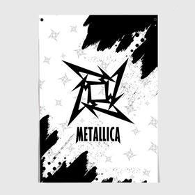 Постер с принтом METALLICA / МЕТАЛЛИКА в Кировске, 100% бумага
 | бумага, плотность 150 мг. Матовая, но за счет высокого коэффициента гладкости имеет небольшой блеск и дает на свету блики, но в отличии от глянцевой бумаги не покрыта лаком | hetfield | james | logo | metal | metalica | metallica | music | rock | star | джеймс | звезда | знак | ларс | лого | логотип | логотипы | метал | металика | металлика | музыка | рок | символ | символы | ульрих | хэтфилд