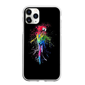 Чехол для iPhone 11 Pro матовый с принтом Попугай в Кировске, Силикон |  | bird | colors | eweryday | life | nature | ара | креатив | повседневный стиль | попугай | природа | птица | радуга | разноцветный | темный