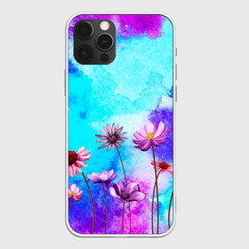 Чехол для iPhone 12 Pro Max с принтом Цветов аромат в Кировске, Силикон |  | flowers | акварельные | бабочки | бутоны | градиент | искусство | картины | краски | красочные | лепестки | лучшая | любимая | небеса | облака | пейзаж | подарок | поле | полевые | природа | растения