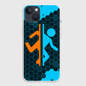 Чехол для iPhone 13 с принтом PORTAL   ПОРТАЛ в Кировске,  |  | game | games | half | half life | halflife | life | logo | portal | portal 2 | portal2 | valve | игра | игры | лайф | лого | логотип | логотипы | портал | портал 2 | портал2 | символ | символы | халф | халф лайф | халфлайф