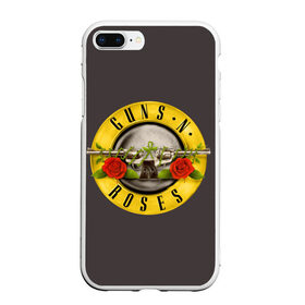 Чехол для iPhone 7Plus/8 Plus матовый с принтом Guns n Roses в Кировске, Силикон | Область печати: задняя сторона чехла, без боковых панелей | music | rock | группа | звезда | рок