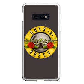 Чехол для Samsung S10E с принтом Guns n Roses в Кировске, Силикон | Область печати: задняя сторона чехла, без боковых панелей | Тематика изображения на принте: music | rock | группа | звезда | рок